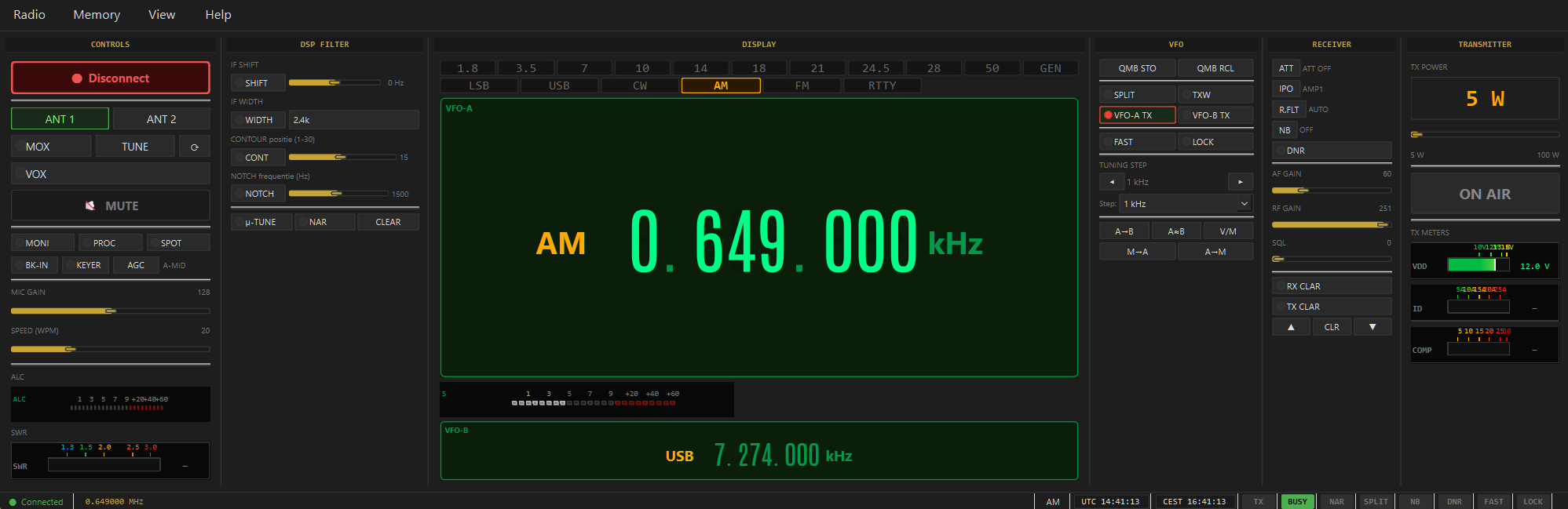 Yaesu FT-950 Controller interface