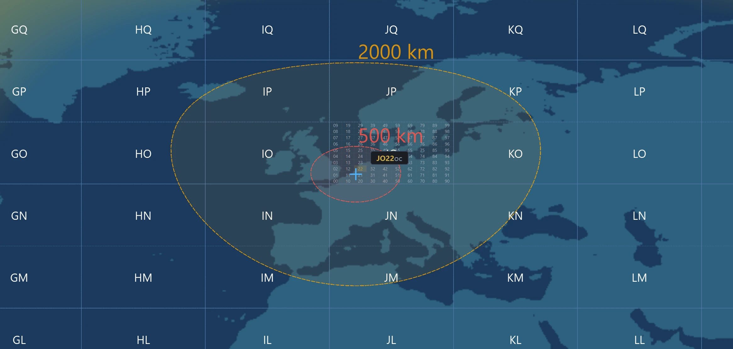 HAMIOS – Maidenhead grid